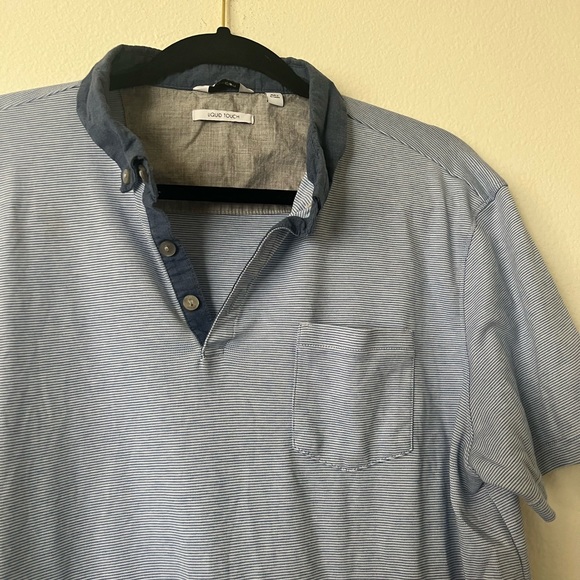 Blue Striped Calvin Klein Polo - Picture 6 of 6